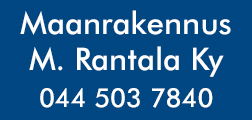 Maanrakennus M. Rantala Ky logo